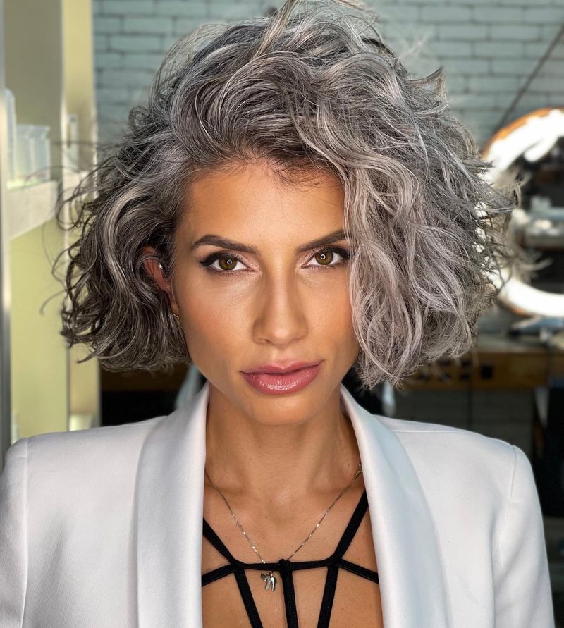 Blended Gray Bob