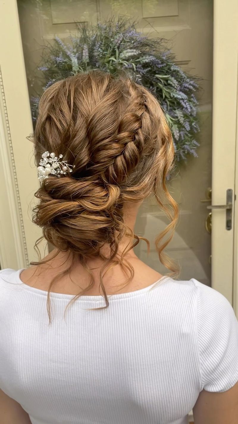 Braided Updo with Texture