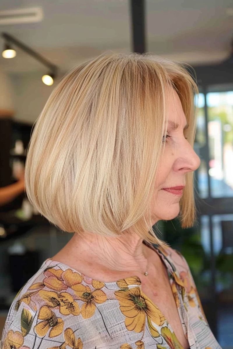 Sleek Angled Bob