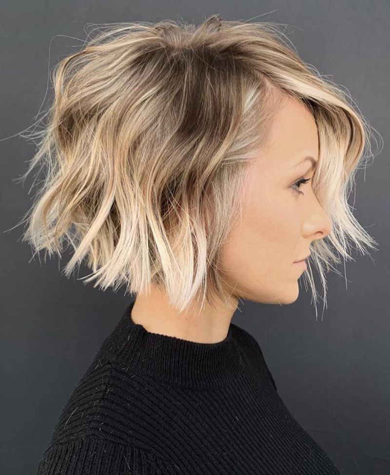 Choppy Bob with Texture