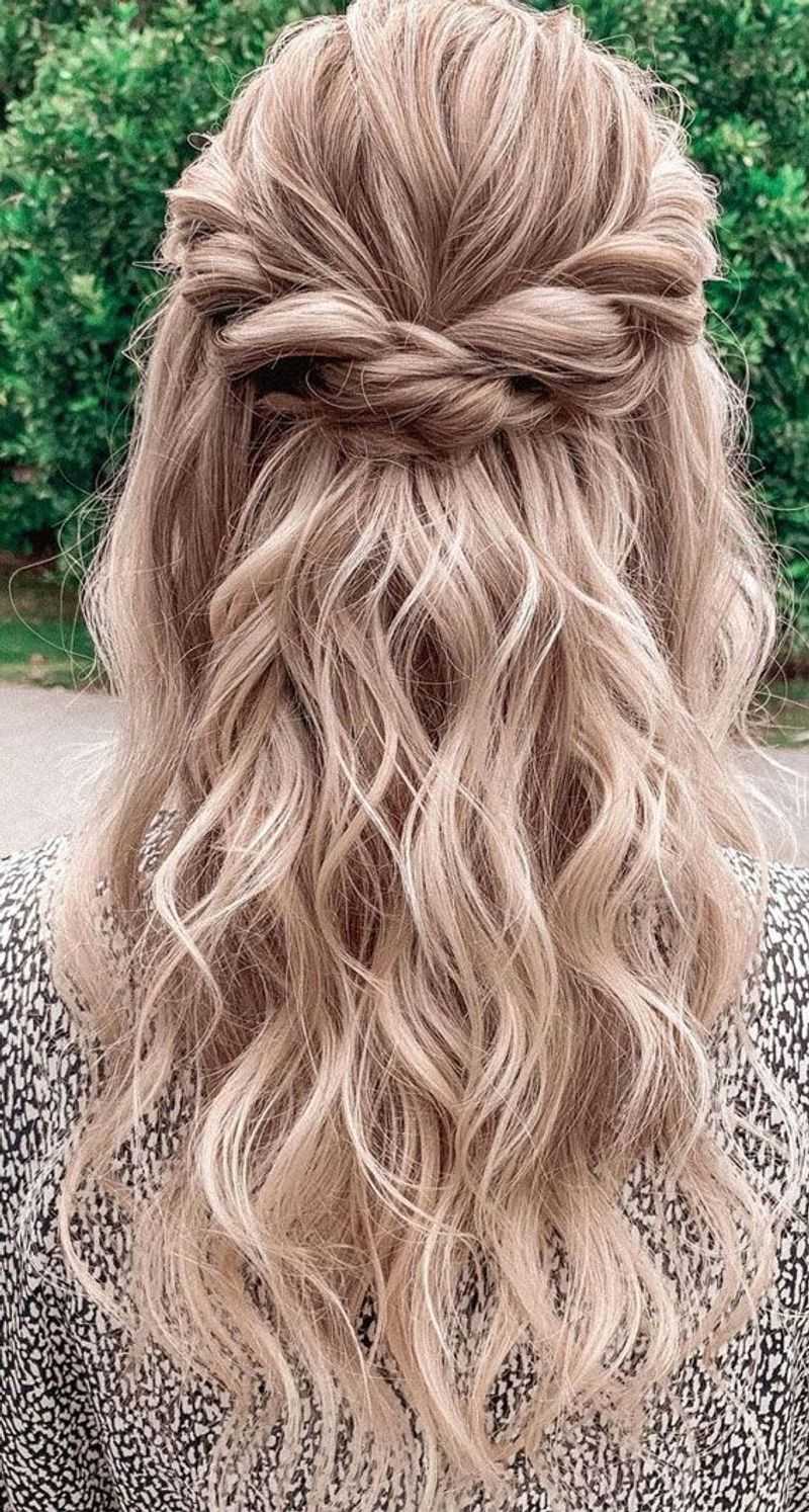 Twisted Half-Up Style