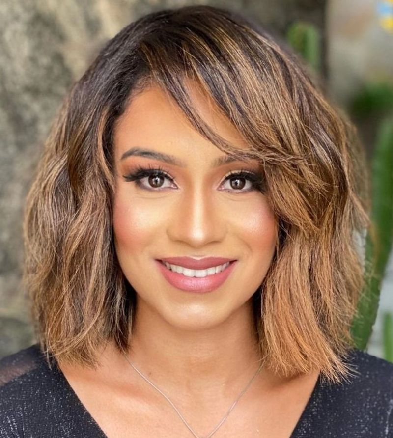 The Textured Bob with Bangs