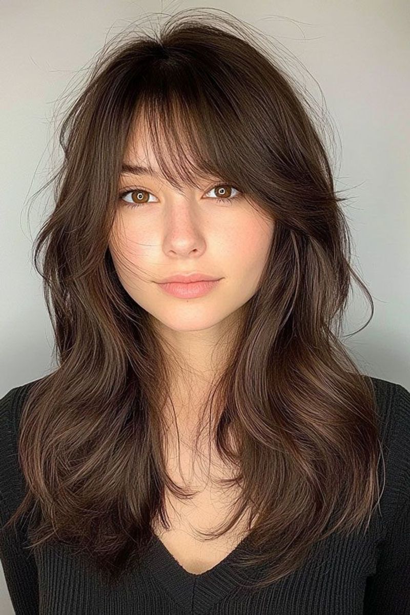 Soft Curtain Bangs for Cancer
