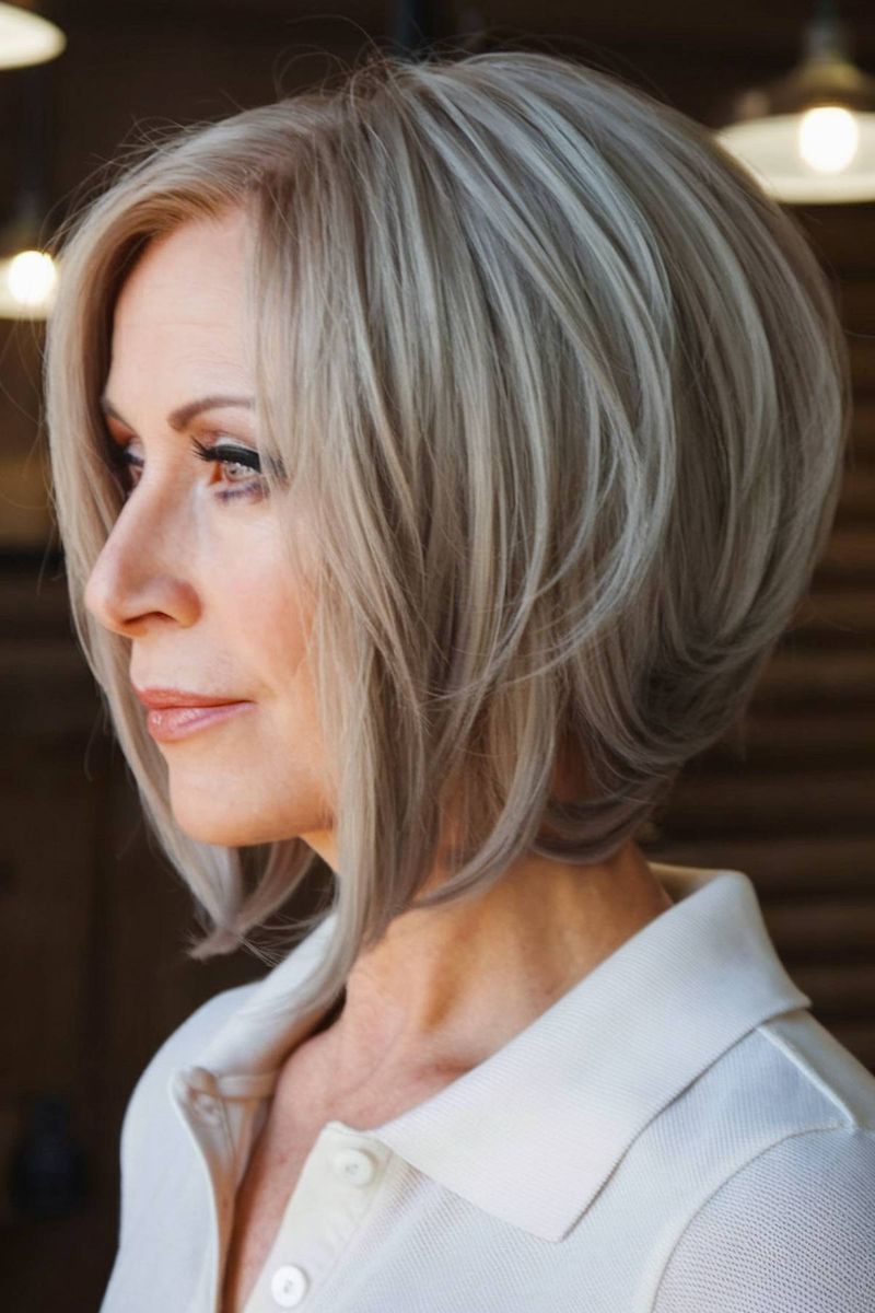 Angled Bob With Subtle Layers