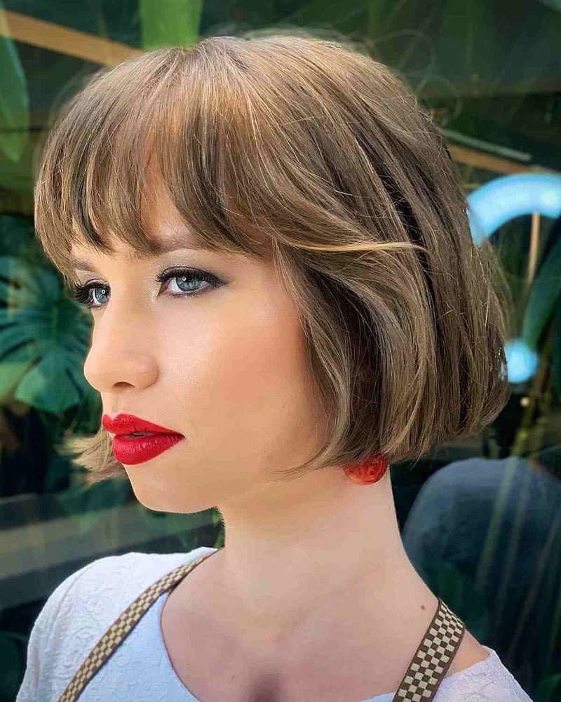 French Bob with Full Fringe