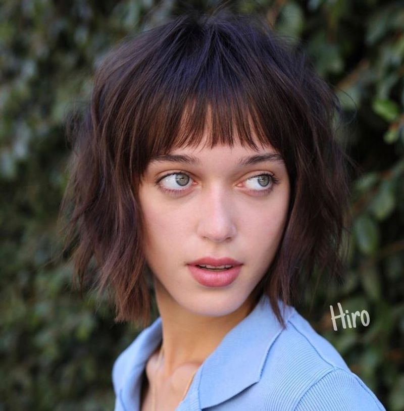 Wavy Bob with Micro Bangs