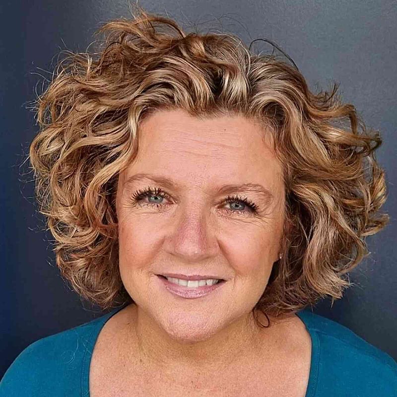 Voluminous Curly Bob