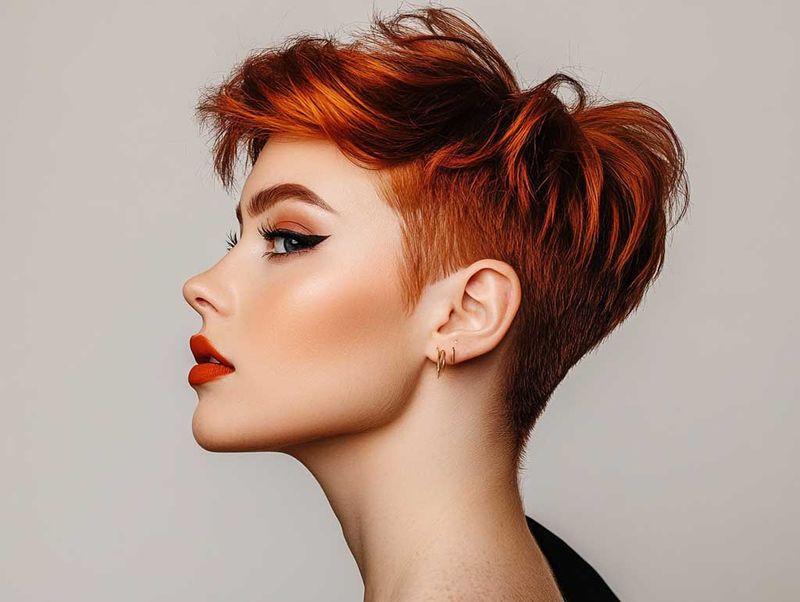 Fiery Pixie Cut for Aries