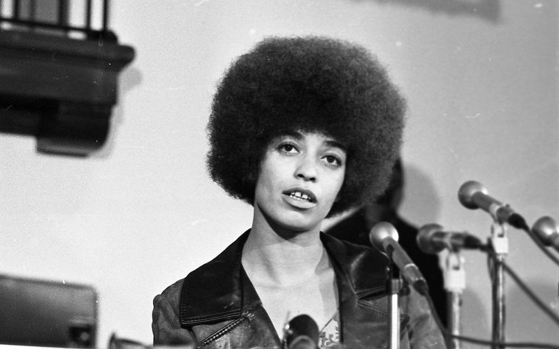 Angela Davis' Natural Afro