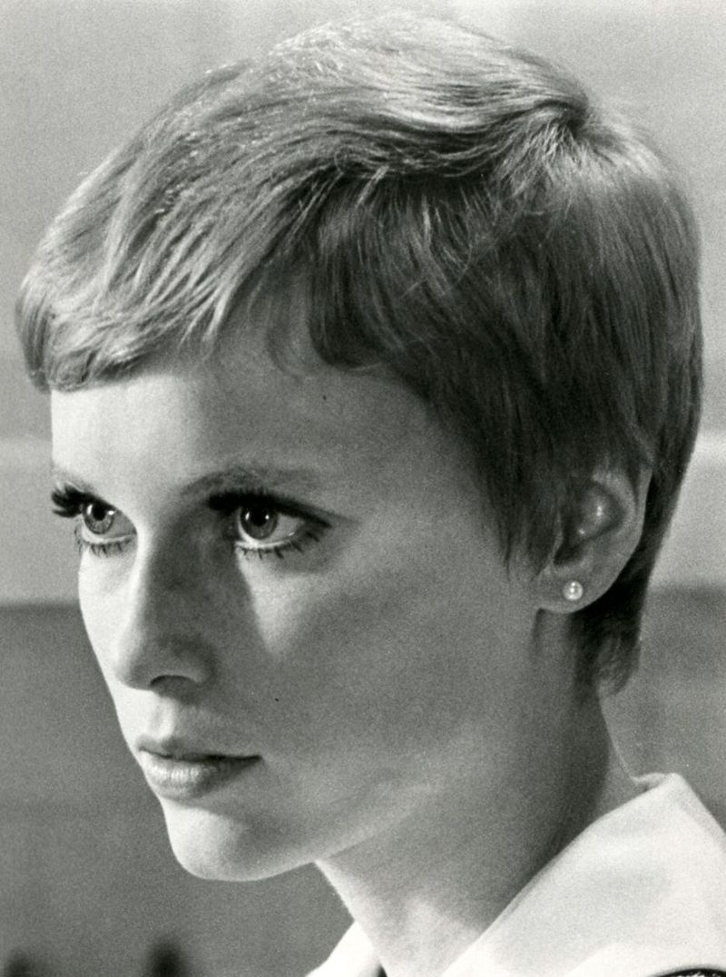 Mia Farrow's Pixie Cut