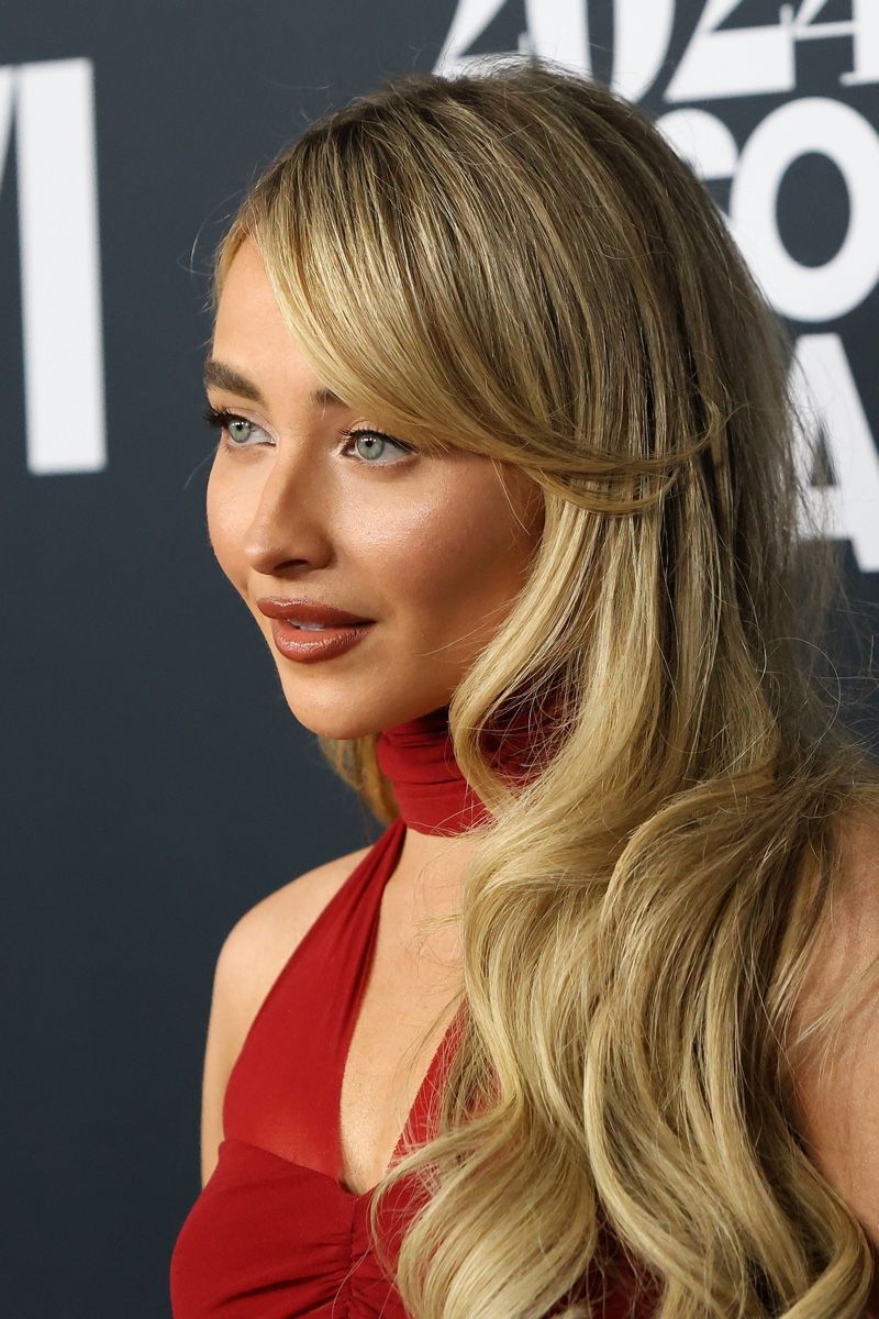 Dramatic Side-Swept Bangs