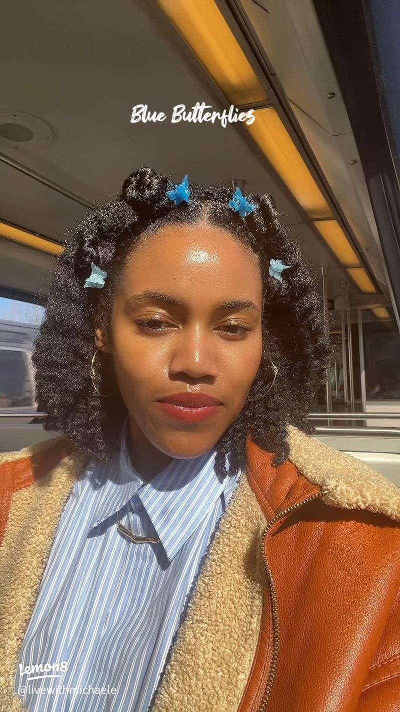 Accessorized Side Bantu Knots