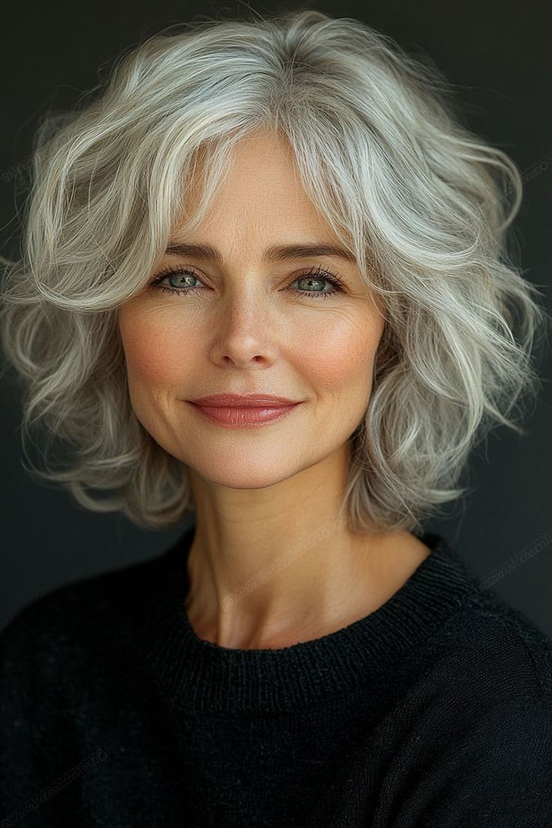 Curly Bob With Volume