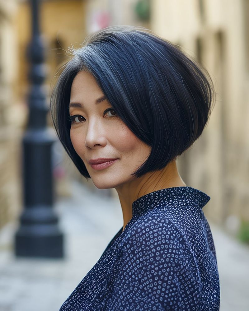Angled Bob with Softened Edges