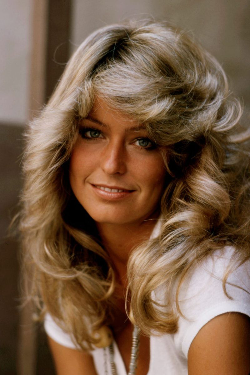 Farrah Fawcett's Feathered Waves