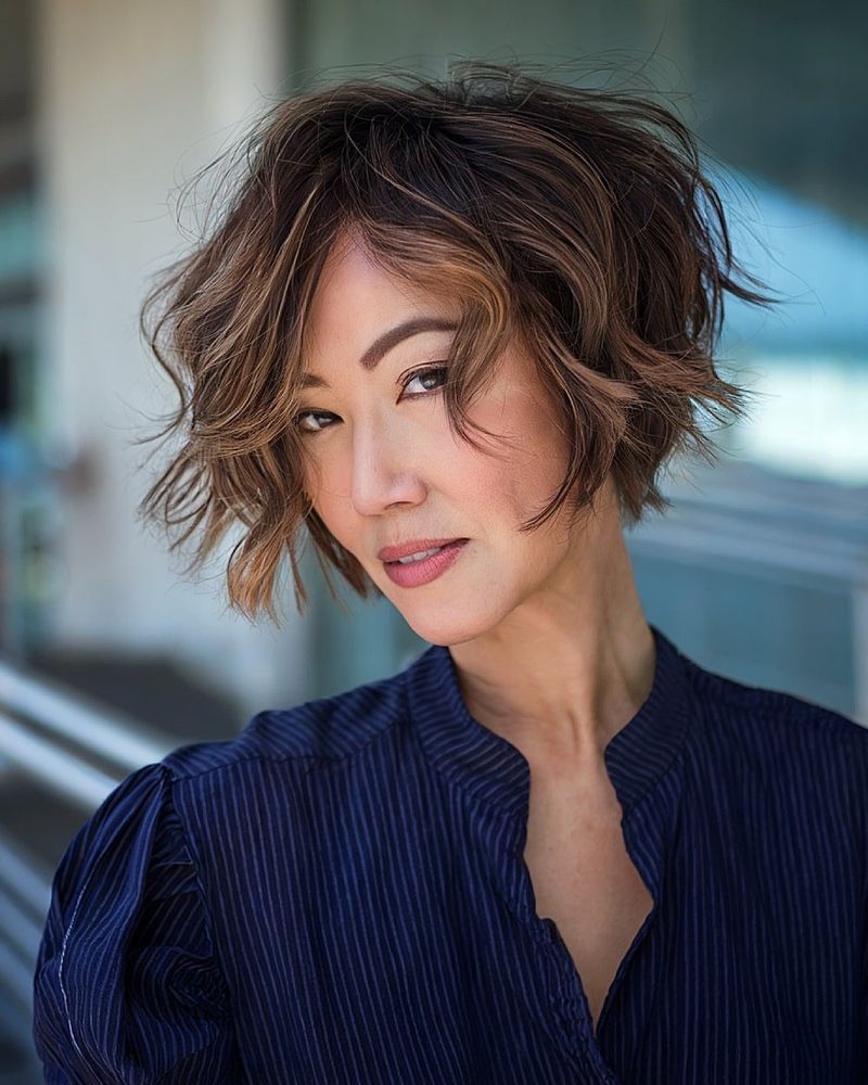 Tousled Crop with Texture