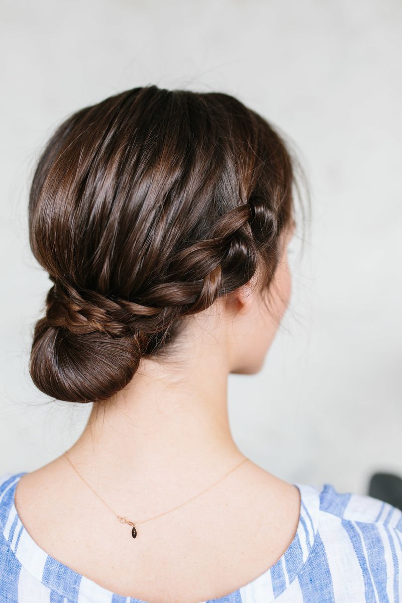 Low Braided Bun