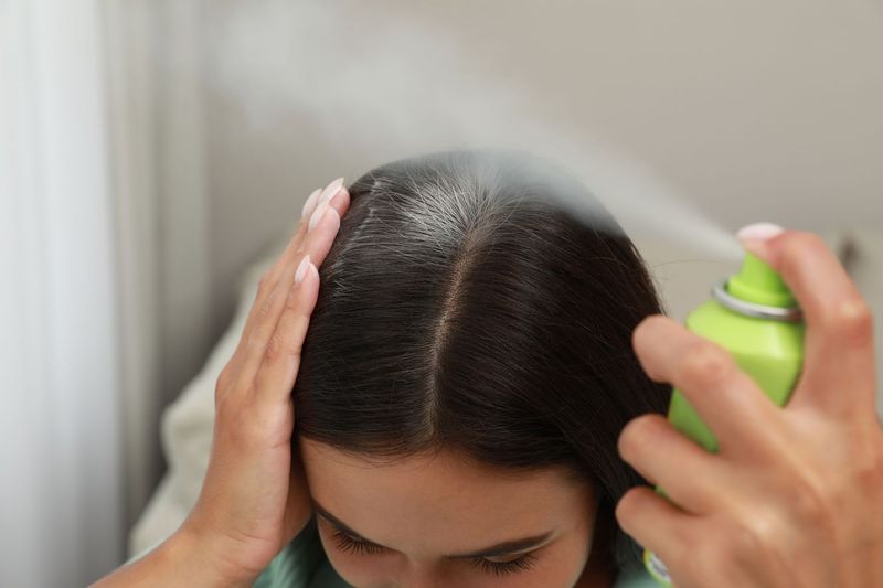 Overusing Dry Shampoo