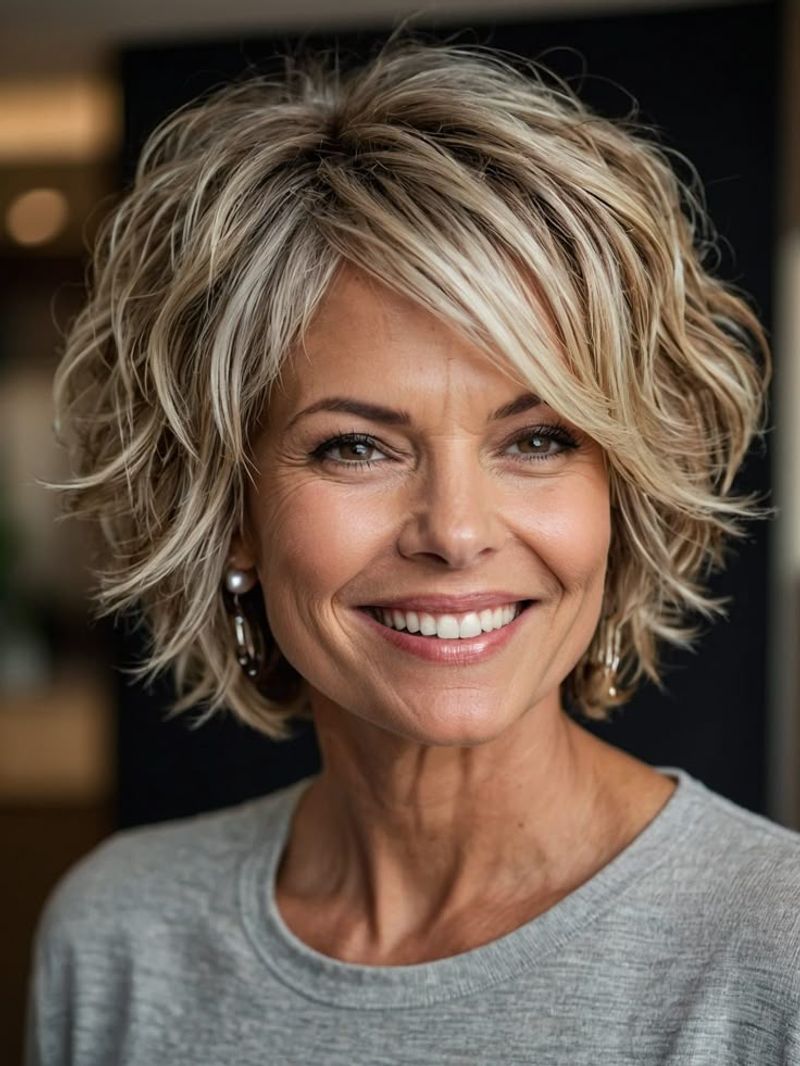 Tousled Shaggy Bob