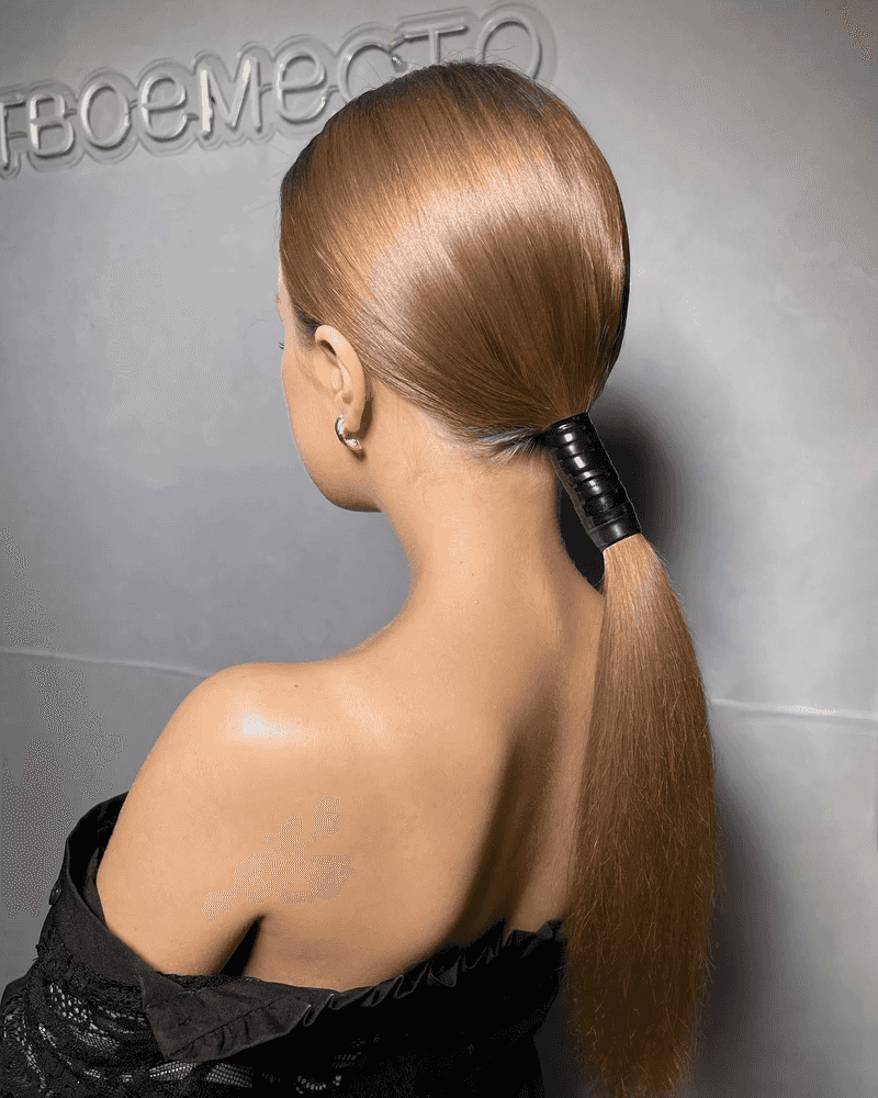 Sleek Low Ponytail