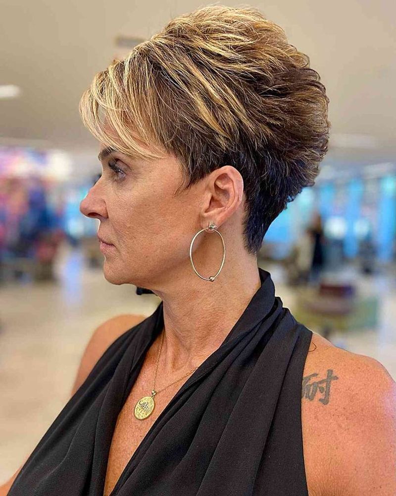 Long Pixie with Tapered Nape