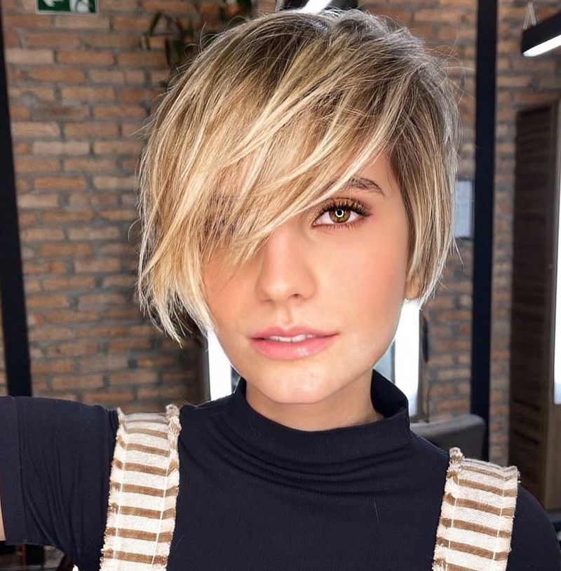 Pixie with Side-Swept Bangs