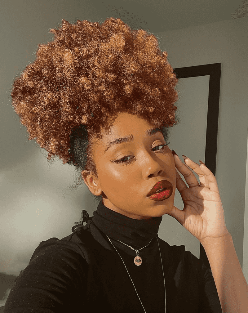High Puff for Curly Hair