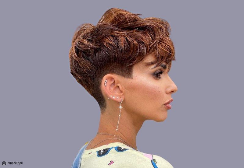 Tousled Pixie with Long Crown