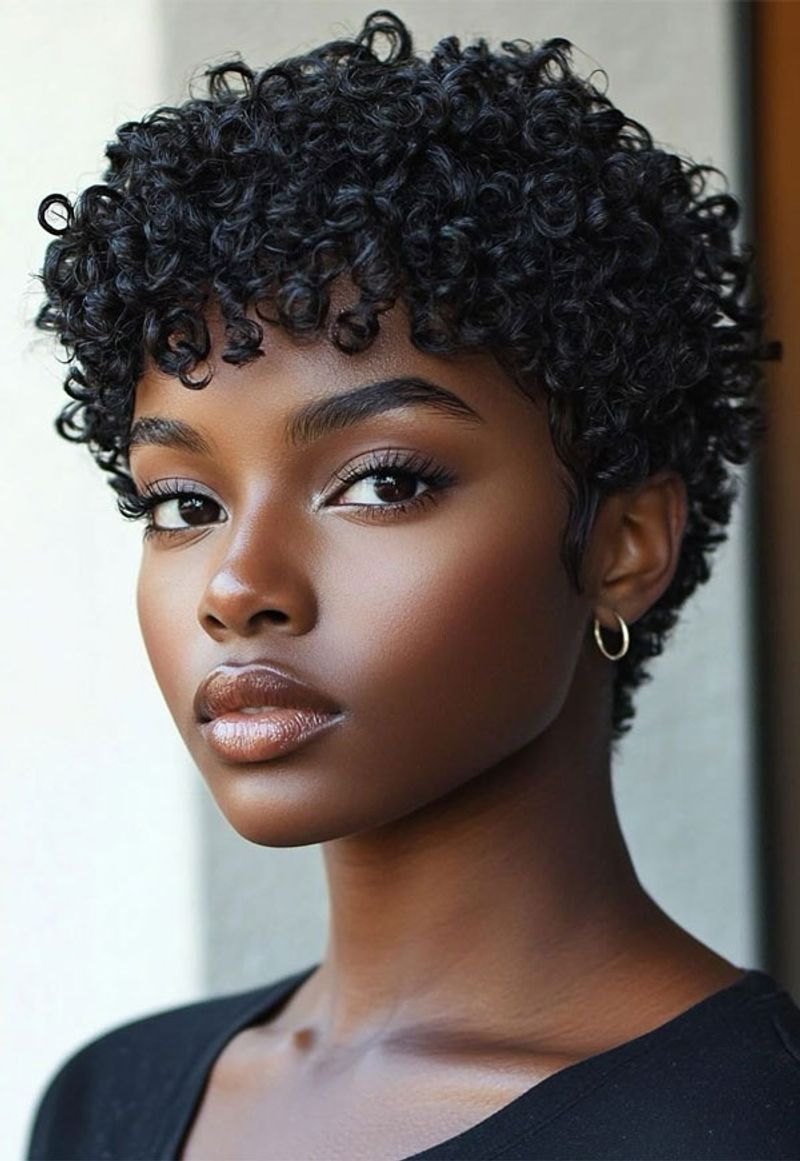 Curly Pixie Cut