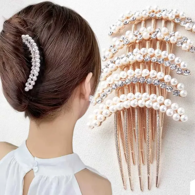 Pearl-Adorned Clips