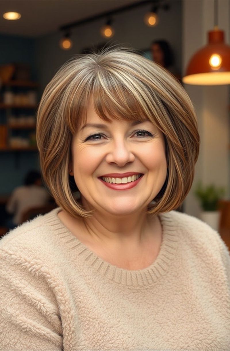 Rounded Bob with Subtle Layers