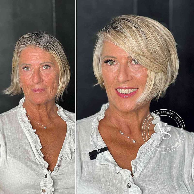 Sleek Asymmetrical Bob