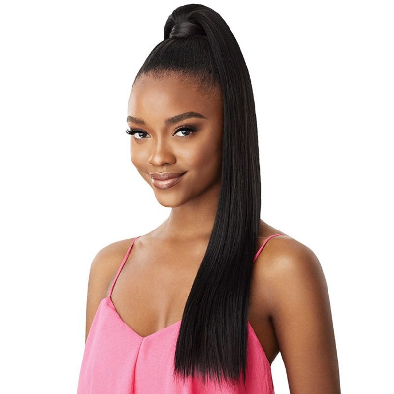 Sleek Wrapped Ponytail
