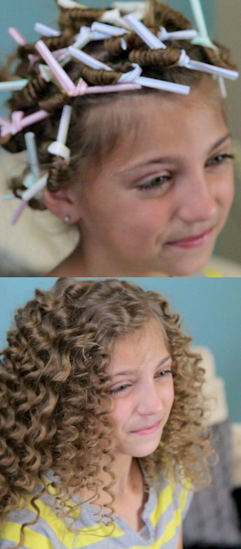 Straw Set Curls