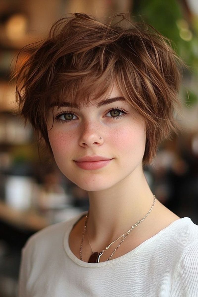 Shaggy Layered Pixie Bob