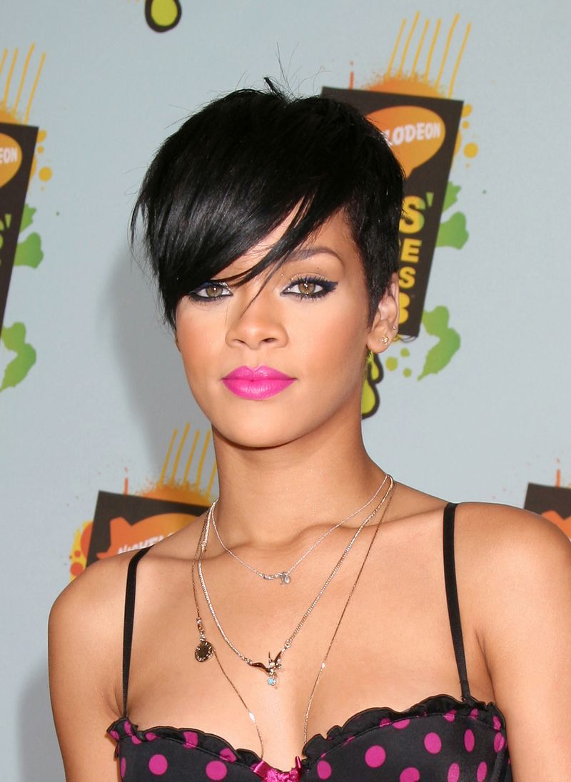 Pixie Cut with Long Bangs