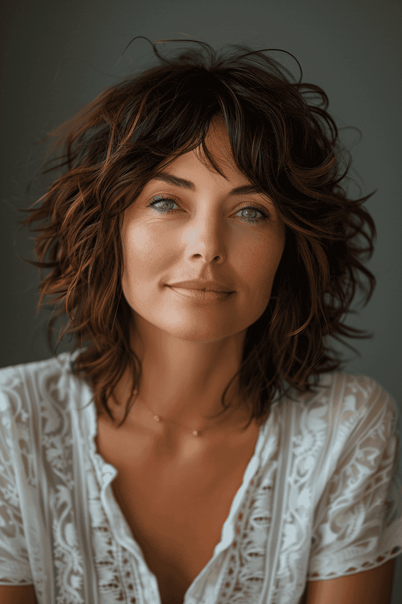 Modern Shag with Wispy Ends