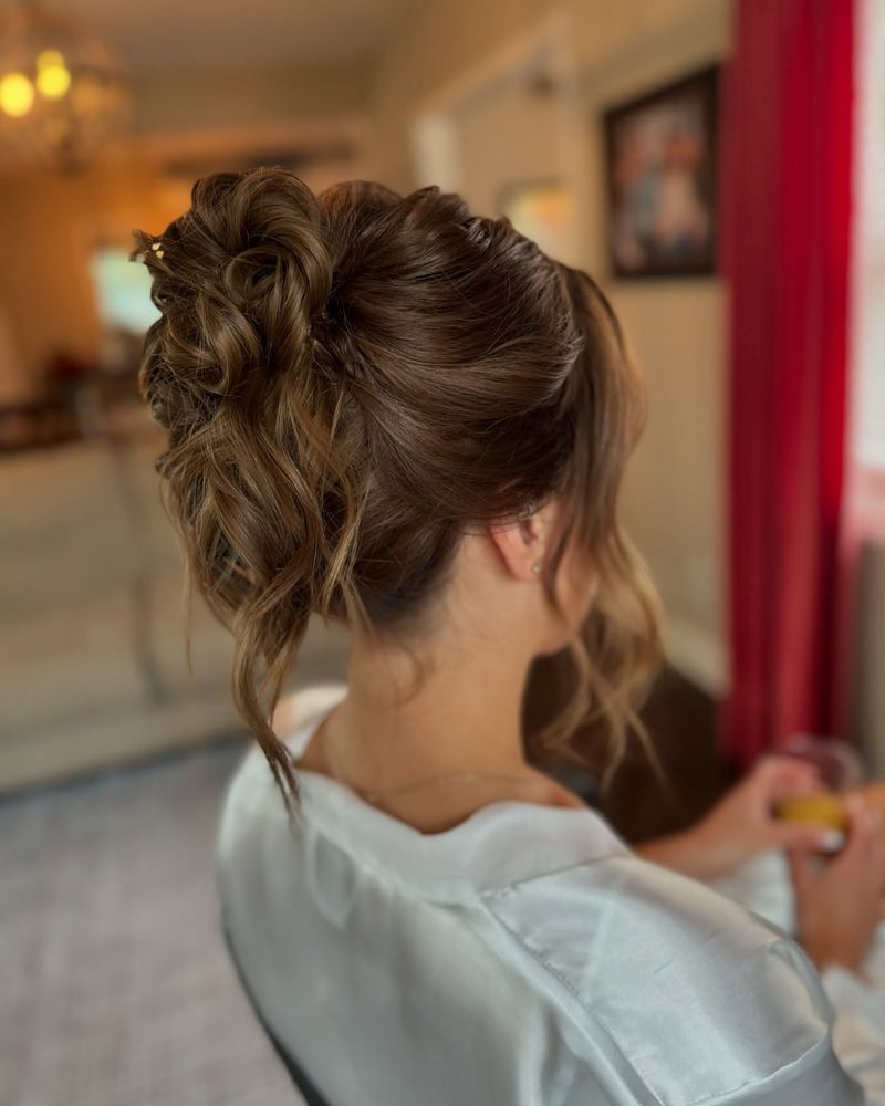 Messy Textured Updo